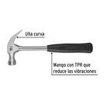 Martillo-pulido-16-oz-uña-curva-mango-tubular
