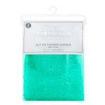 Cortina-para-baño-TURQUESA-de-180-x-180-cm-con-diseño-escarchado-semitransparente.