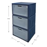 Caja-organizadora-plegable-Azul-de-90-x-30-cm-de-3-niveles-con-tapa.