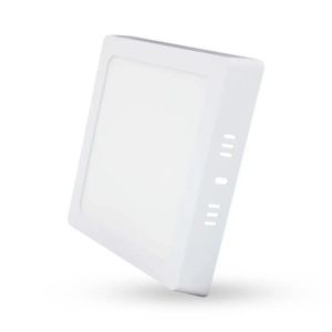 Panel LED slim cuadrado de 18W de estructura metálica blanca para SOBREPONER. - SYLVANIA