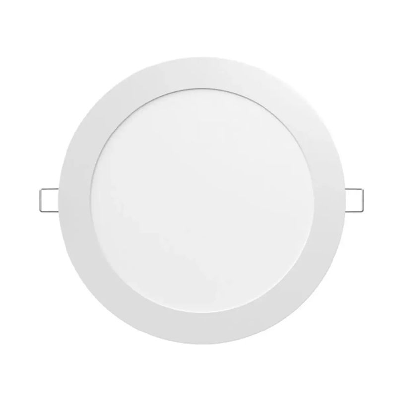 Panel-LED-slim-redondo-de-24W-de-estructura-metalica-blanca-para-EMPOTRAR.