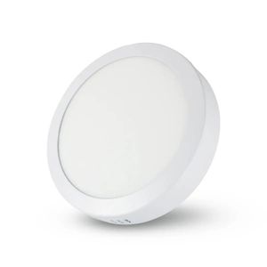 Panel LED redondo de 18W de estructura metálica blanca para SOBREPONER. - SYLVANIA