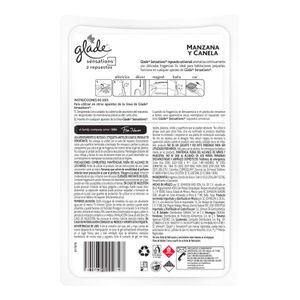 Ambiental en gel con aroma a MANZANA Y CANELA; 8 g cada uno. - GLADE