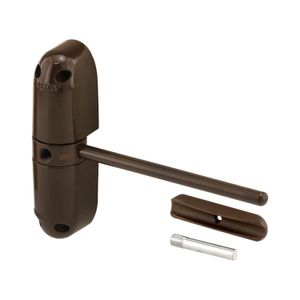 Cierrapuerta de seguridad café con una tensión regulable, alcanza hasta los 68 kg (150 lbs). - SURBLOCK