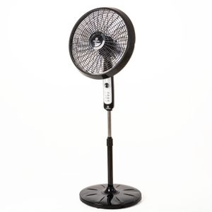 Ventilador VNI-18 e en 1 con pedestal para pared mesa y piso. 120V, 49 W, 3 velocidades, temporizador de 1 h. INDURAMA