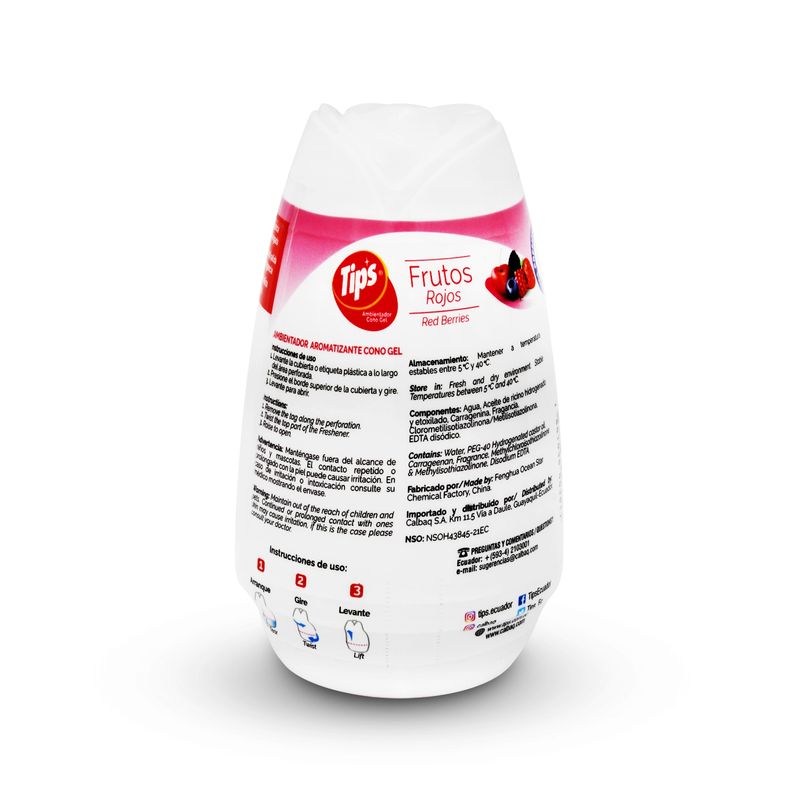 Ambientador-tipo-cono-con-gel-a-base-de-aceites-naturales-de-agradable-aroma-a-FRUTOS-ROJOS--170-gr