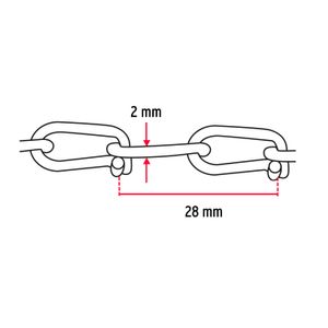 Metro de cadena tipo Víctor de 2.0 mm - FIERO