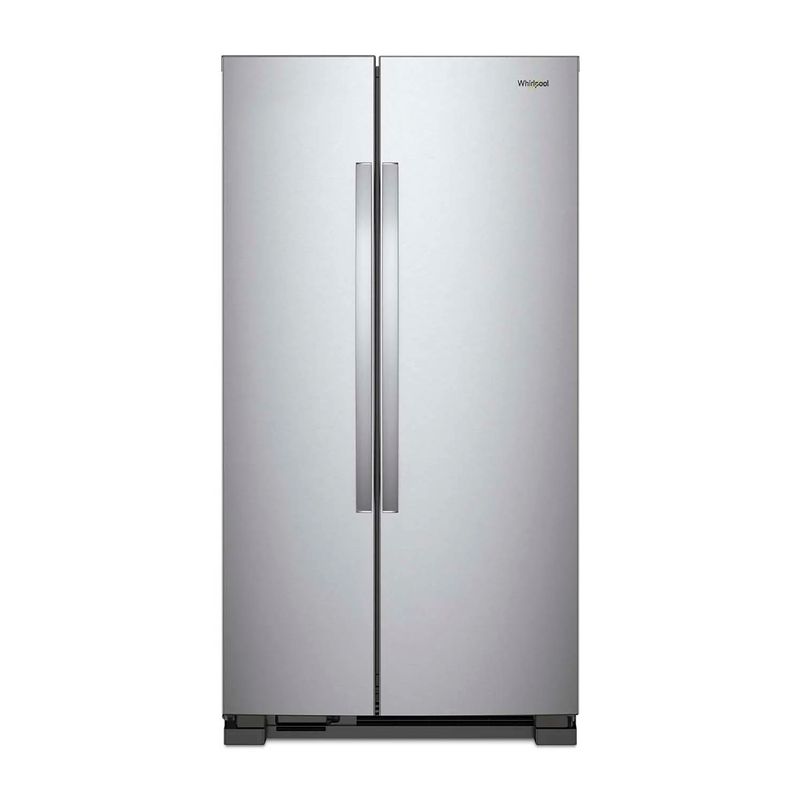 Refrigerador-plateado-de-710.7-lts-Side-by-Side-DUPLEX-de-2-puertas.