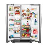 Refrigerador-plateado-de-710.7-lts-Side-by-Side-DUPLEX-de-2-puertas.