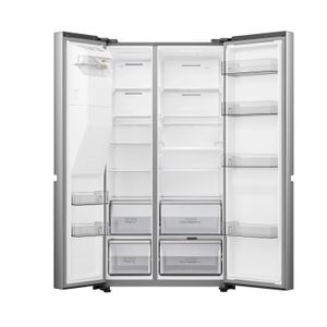 Refrigerador Side By Side de 669 lts de 2 puertas plateado. - INDURAMA