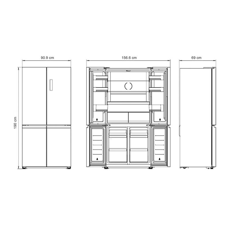 Refrigerador-french-door-negro-de-538-lts-de-4-puertas--con-frontal-de-cristal-y-motor-inverter.