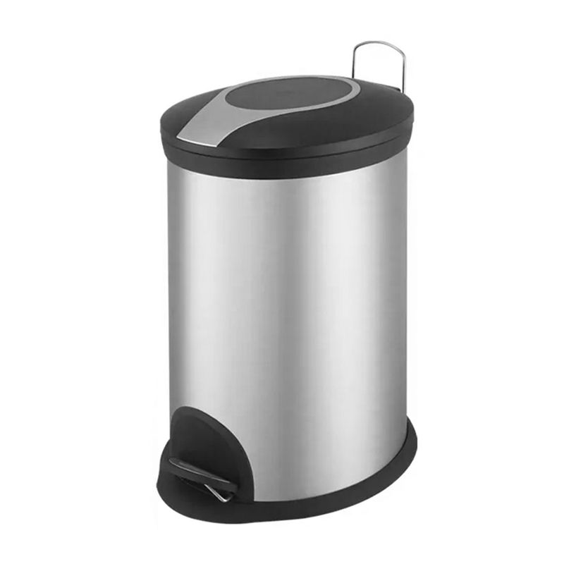 Tacho-papelero-de-5-lts-ovalado-con-pedal-y-bandeja-interior-extraible-para-fundas-de-basura.
