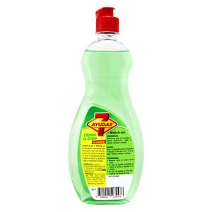 Jabón líquido lavavajillas con aroma LIMÓN Y ALOE VERA, elimina la grasa al instante; 620 ml. - 7 AYUDAS