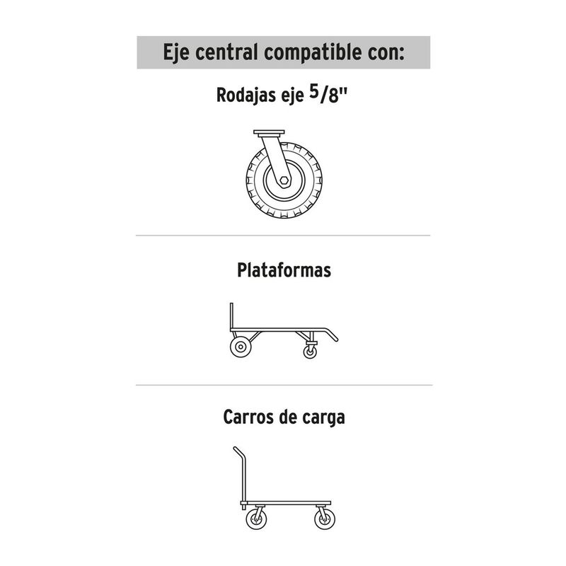 Rueda-de-hule-solido-8--para-diablo-doble-balero--160-Kg.