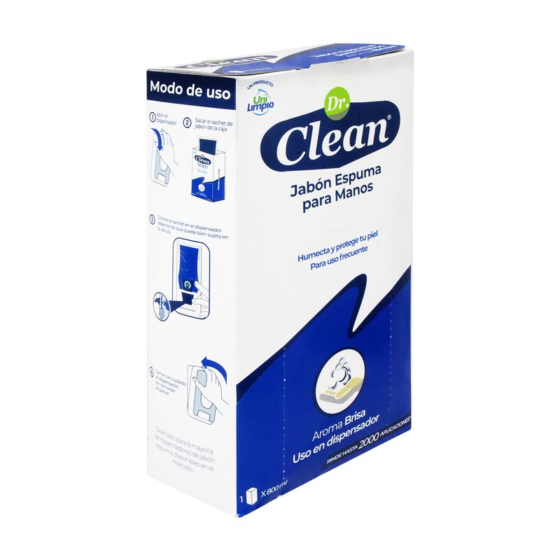 Jabon-espuma-para-manos-antibacterial-con-aroma-BRISA-uso-en-dispensador--800-ml.