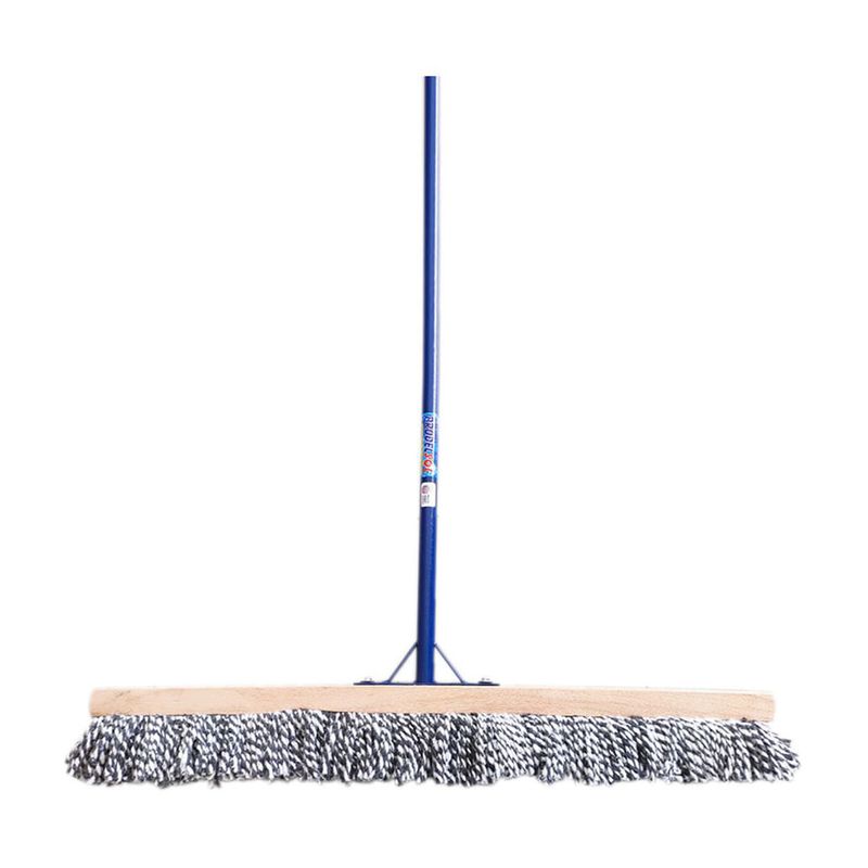 Abrillantador-con-mango-metalico-de-lana-con-una-base-de-madera-de-80-cm-y-un-tubo-metalico-recto-color-azul-de-140-m.