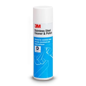 Pulimento abrillantador y limpiador de acero inoxidable y materiales cromados; 620 ml - 3M