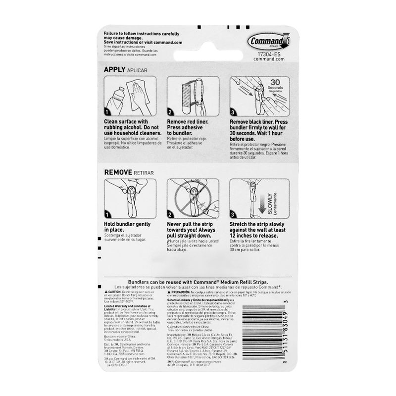 Sujetador-adhesivo-para-ORGANIZACION-DE-CABLES-color-blanco--9-cm-x-25-cm.