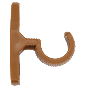 Soporte de techo para tubo de cortina de 1 plg. Color Amaderado. Pack x 2 - SUMINCOGAR