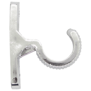 Soporte de techo para tubo de cortina de 1 plg. Color Cromo. Pack x 2 - SUMINCOGAR