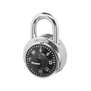 Candado combinado fabricado en acero de 50 mm redondo con gancho reforzado. - MASTER LOCK