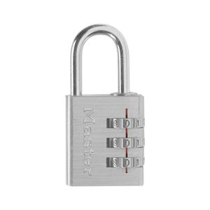 Candado combinado fabricado en acero de 30 mm con gancho reforzado. - MASTER LOCK