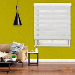 Cortina tipo Zebra con cenefa color ivory 1,80 x 2,10 (ancho x alto) - EUROCORT