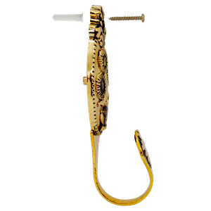 Gancho para cortina tipo margarita plástica modelo girasol bronce. - SUMINCOGAR