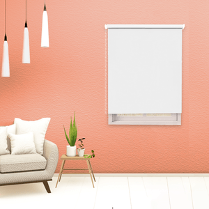 Cortina enrollable con tejido BlackOut color blanco 1,80 x 2,10 (ancho x alto) - EUROCORT