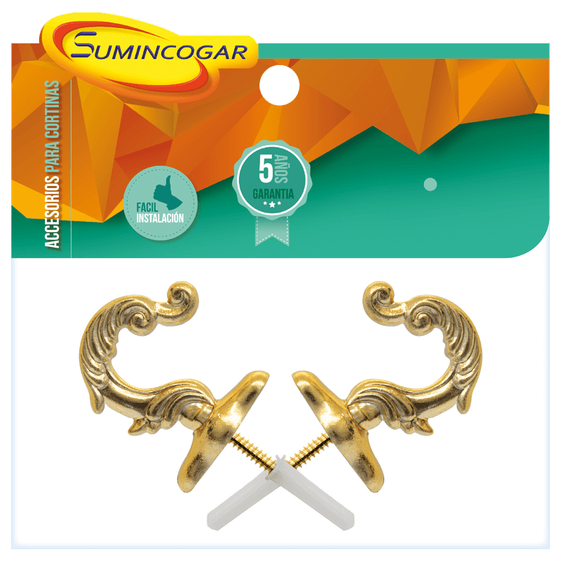 Gancho-para-cortina-tipo-margarita-plastica-modelo-ornamento-dorado.