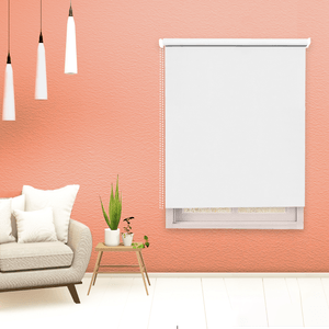 Cortina enrollable con tejido BlackOut color blanco 1,80x2,20m (ancho x alto) - EUROCORT