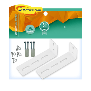 Soporte de pared doble tipo Super riel para tubo de cortina. Pack x 2 - SUMINCOGAR
