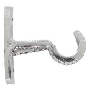 Soporte de pared para tubo de cortina de 3/4 plg. Color Cromo. Pack x 2 - SUMINCOGAR