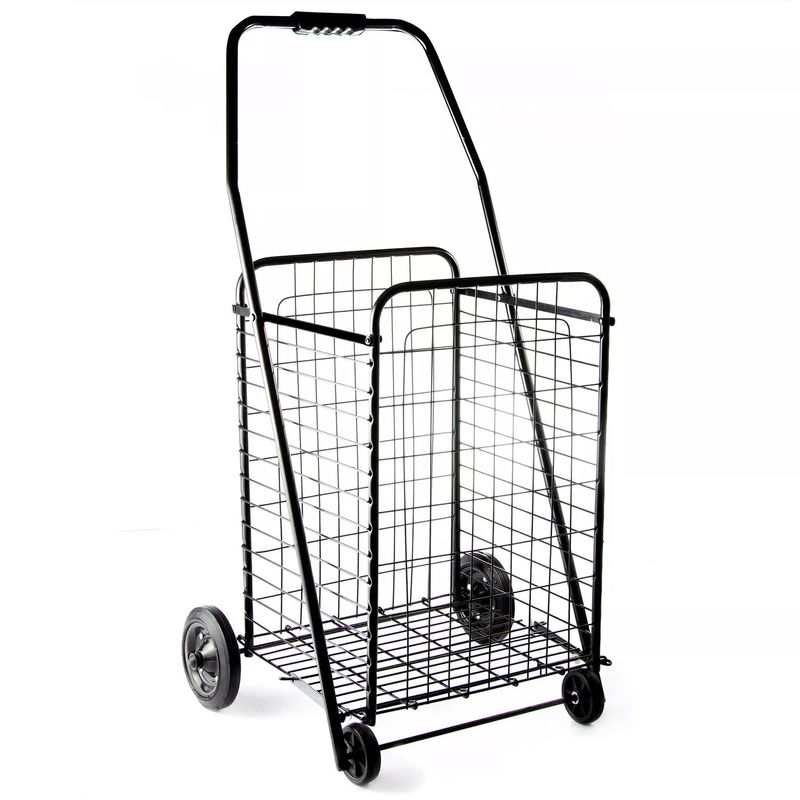 Coche-para-compras-de-aluminio-color-negro-de-92-cm-x-49-cm-x-40-cm.