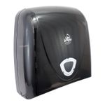 Dispensador-para-toalla-Z-translucida-color-NEGROcon-llave-para-seguridad.