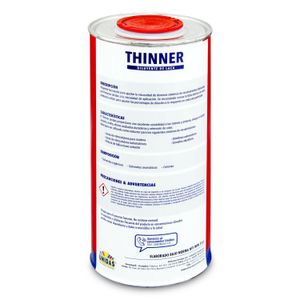 Thinner diluyente de laca de secado rápido para todo tipo de pinturas y resinas en general; 946 ml - PINTURAS UNIDAS