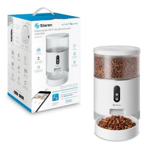 Dispensador SMART de alimento para mascotas Wi-Fi con cámara Full HD y grabador de voz.