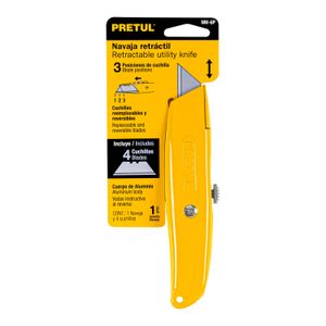 Navaja retráctil 6" cuerpo de aluminio - PRETUL