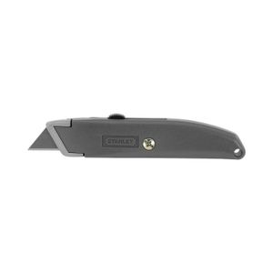 Cuchilla retráctil liviana y ergonómica de 3 posiciones de corte con cuerpo bimaterial de metal y plástico - STANLEY