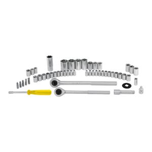 Juego 51 herramientas 1/4", 3/8" y 1/2" p/mecánico - PRETUL