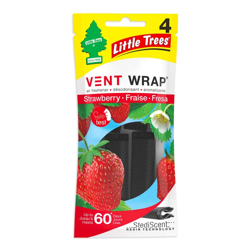 Ambiental-automotriz-plasticos-de-5-x-1.7-cm--con-diseño-INVISIBLE-de-aroma-a-STRAWBERRY---FRESA--pack-x-4