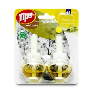 Ambiental de repuesto con aroma a VAINILLA. Ideal para difusor de aroma eléctrico (20 ml c/u); pack x 2 - TIPS