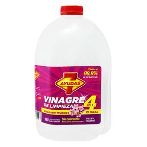 Vinagre de limpieza multiusos 4 en 1 con aroma FLORAL; 3500 ml. - 7 AYUDAS