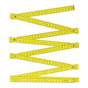 Regla plegable para carpintero de madera color amarillo; 2m. - MAX FORCE TOOLS