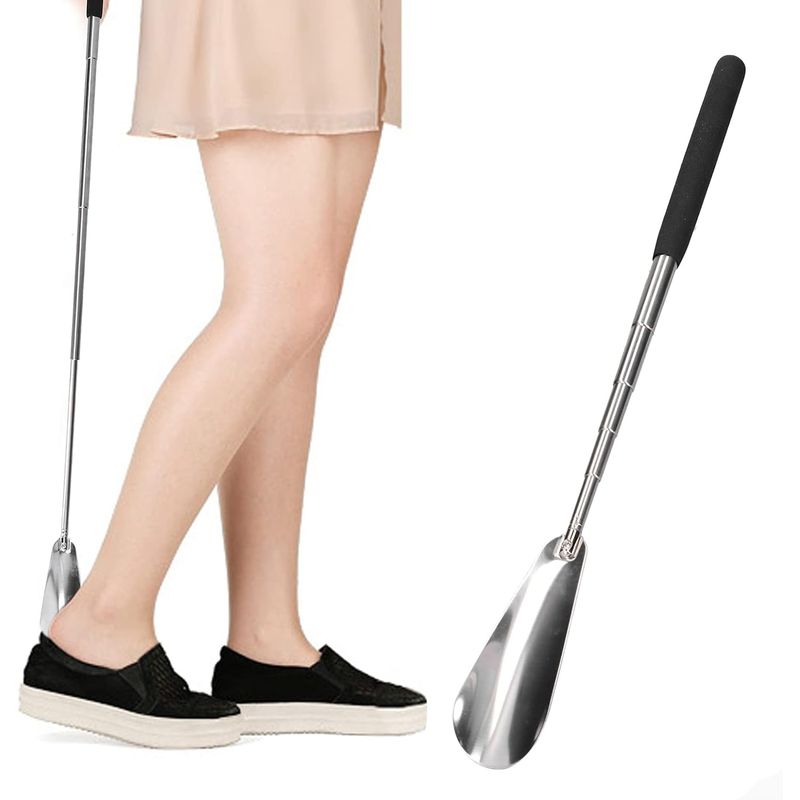 Calzador-para-zapatos-de-acero-inoxidable-telescopico-portatil-ajustable-26-cm-a-75-cm.
