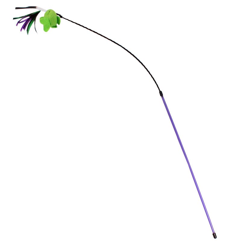 Juguete-para-gato-tipo-varita-de-94-cm-color-violeta-con-juguete-de-felpa.