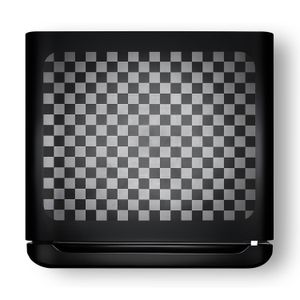 Minibar curved de 95 litros de capacidad de acabado en color negro con iluminación LED RI-120NE - INDURAMA
