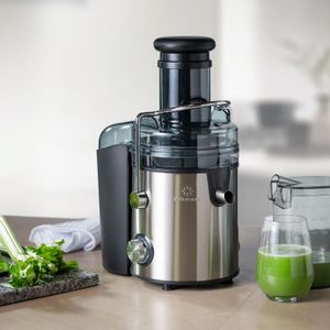 Extractor de jugos de 800 watts de potencia y perilla de control de velocidad EI-CR - INDURAMA