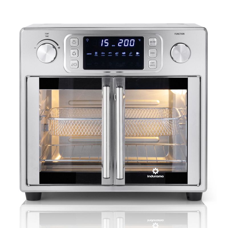 Horno-Air-Fryer-tostador-de-doble-puerta-y-horno-de-conveccion-con-control-por-perillas-HTAFI-2P