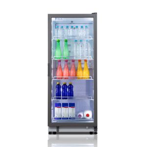 Vitrina refrigeradora con puerta de vidrio de 270 litros y control de temperatura VFV 400 - INDURAMA